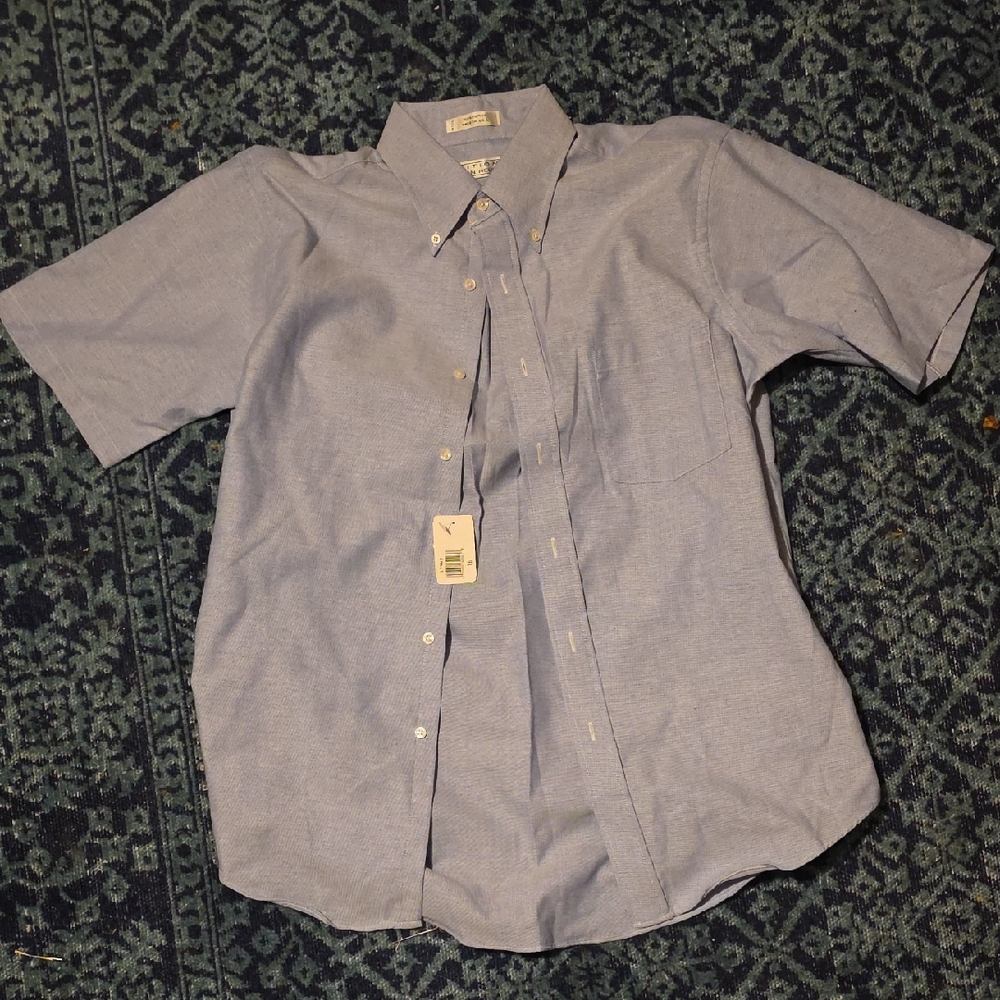 Van Heusen Light Blue Casual Button Down Shirt